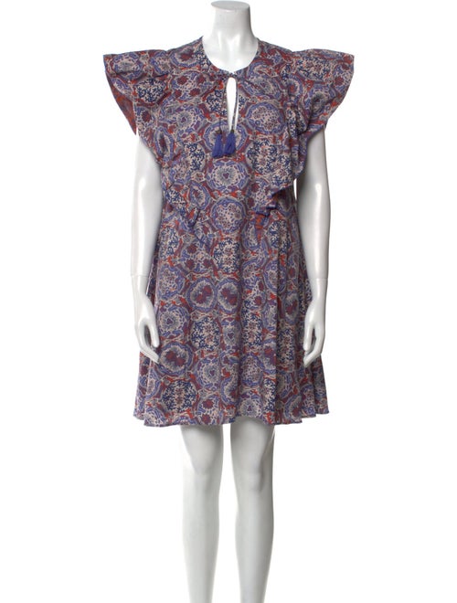 Chufy Paisley Print Mini Dress
