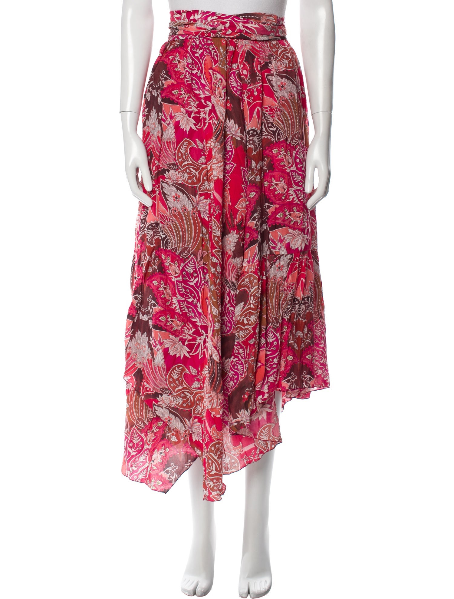 Chufy Floral Print Midi Length Skirt