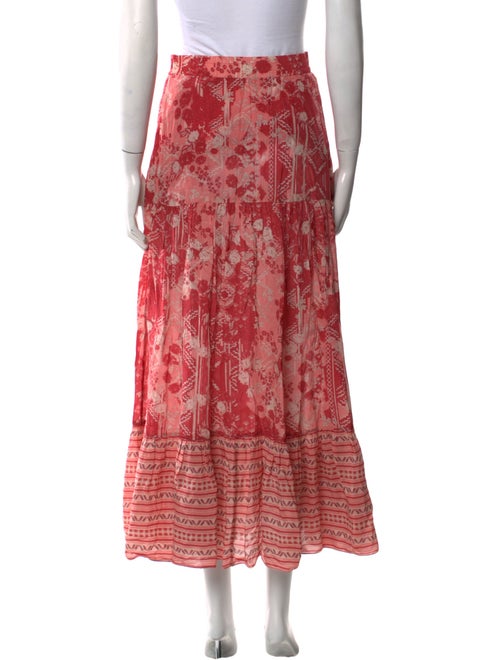 Chufy Floral Print Midi Length Skirt