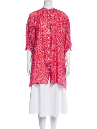 Chufy Printed Mock Neck Tunic