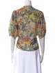 Chufy Floral Print Crew Neck Blouse