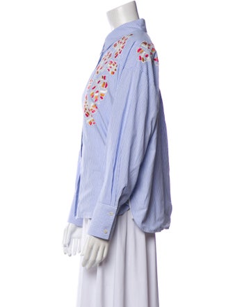 Chufy Striped Long Sleeve Button-Up Top