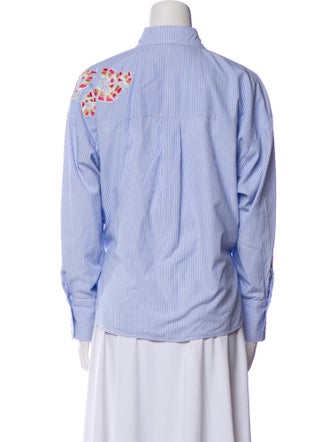 Chufy Striped Long Sleeve Button-Up Top