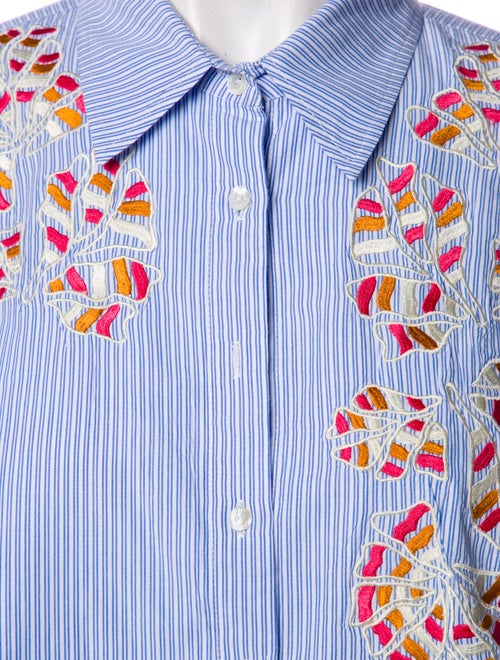 Chufy Striped Long Sleeve Button-Up Top