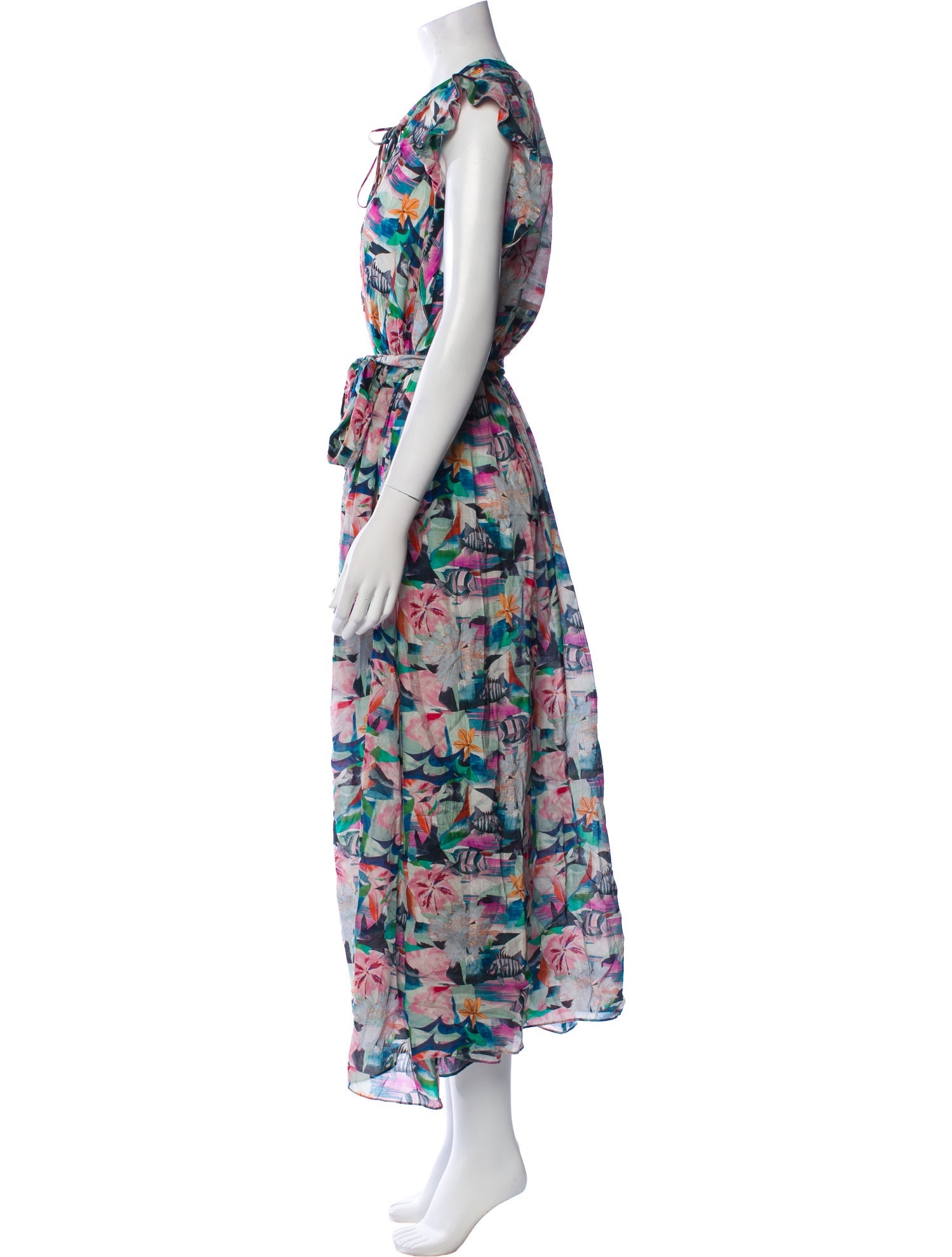 Chufy Floral Print Long Dress