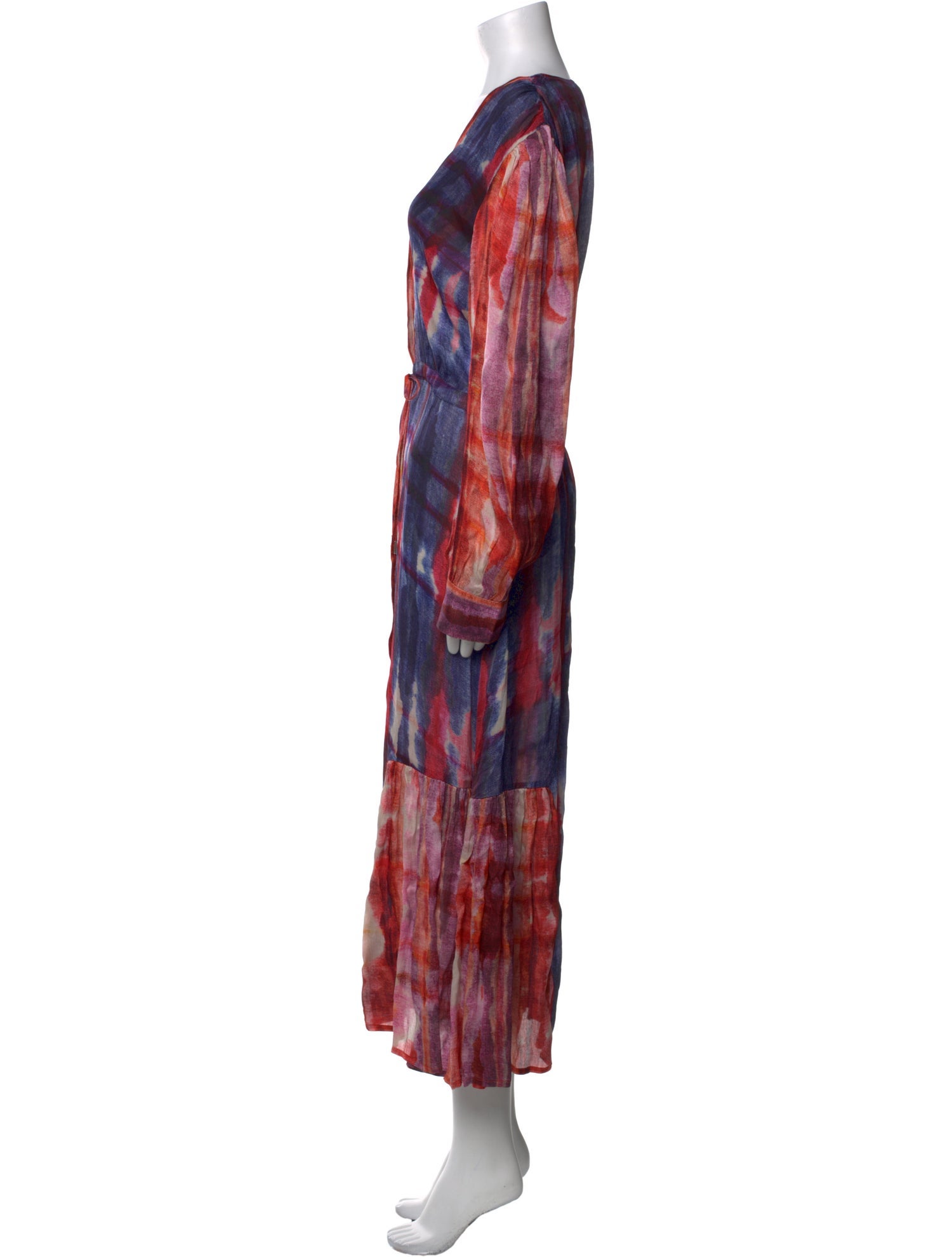 Chufy Plaid Print Long Dress