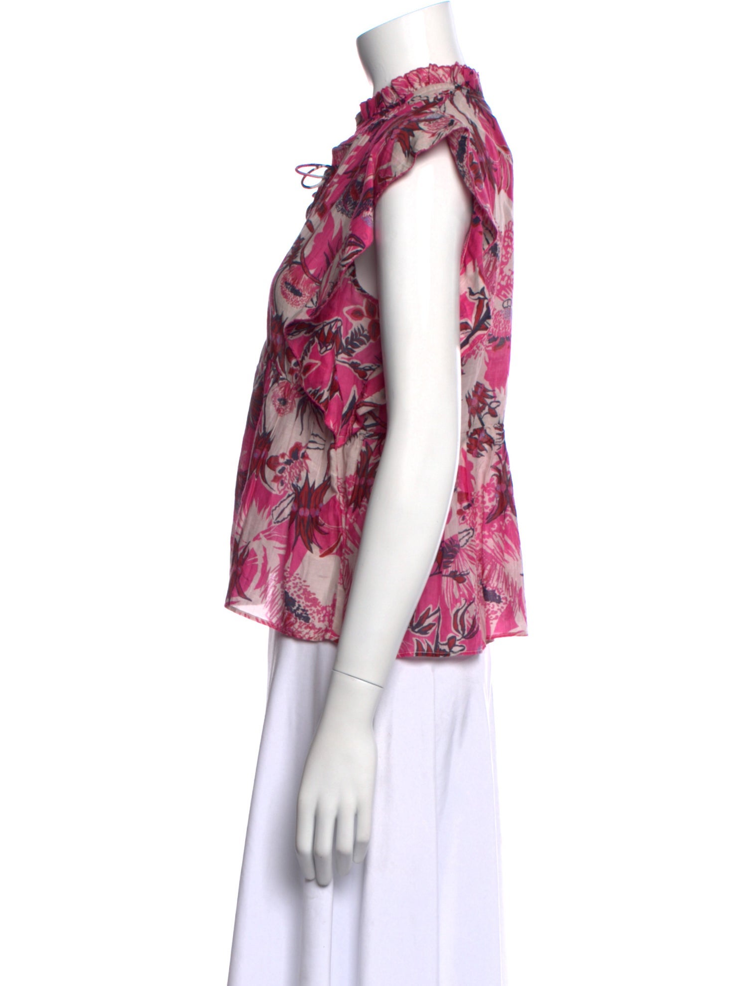 Chufy Floral Print V-Neck Blouse w/ Tags