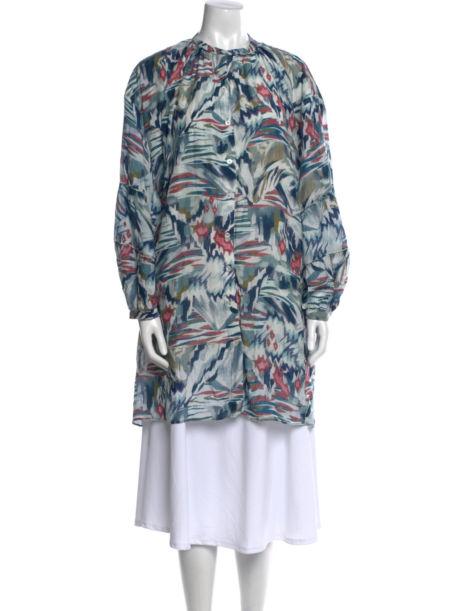 Chufy Printed Mock Neck Tunic