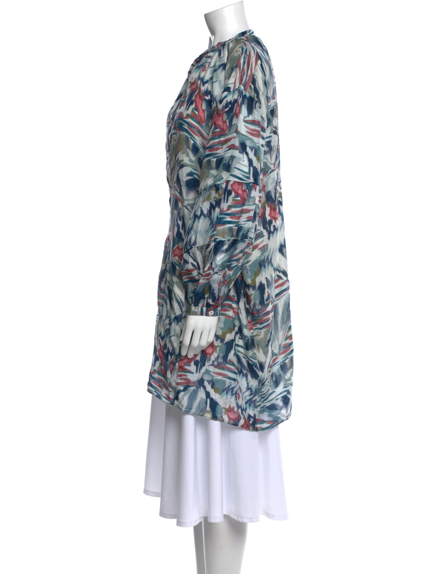 Chufy Printed Mock Neck Tunic