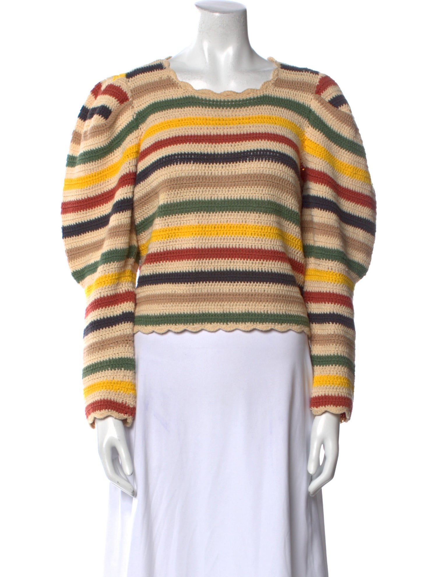 Chufy Striped Scoop Neck Sweater