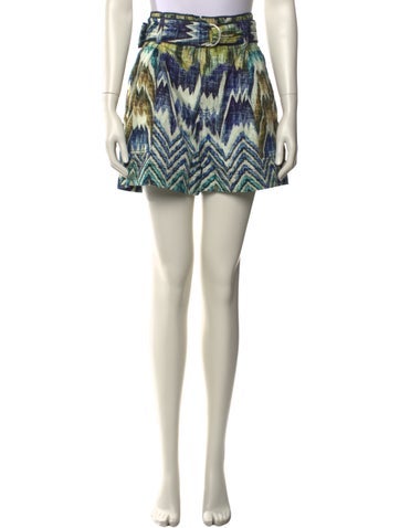Pre-owned Chufy Printed Mini Shorts W/ Tags In Neutral