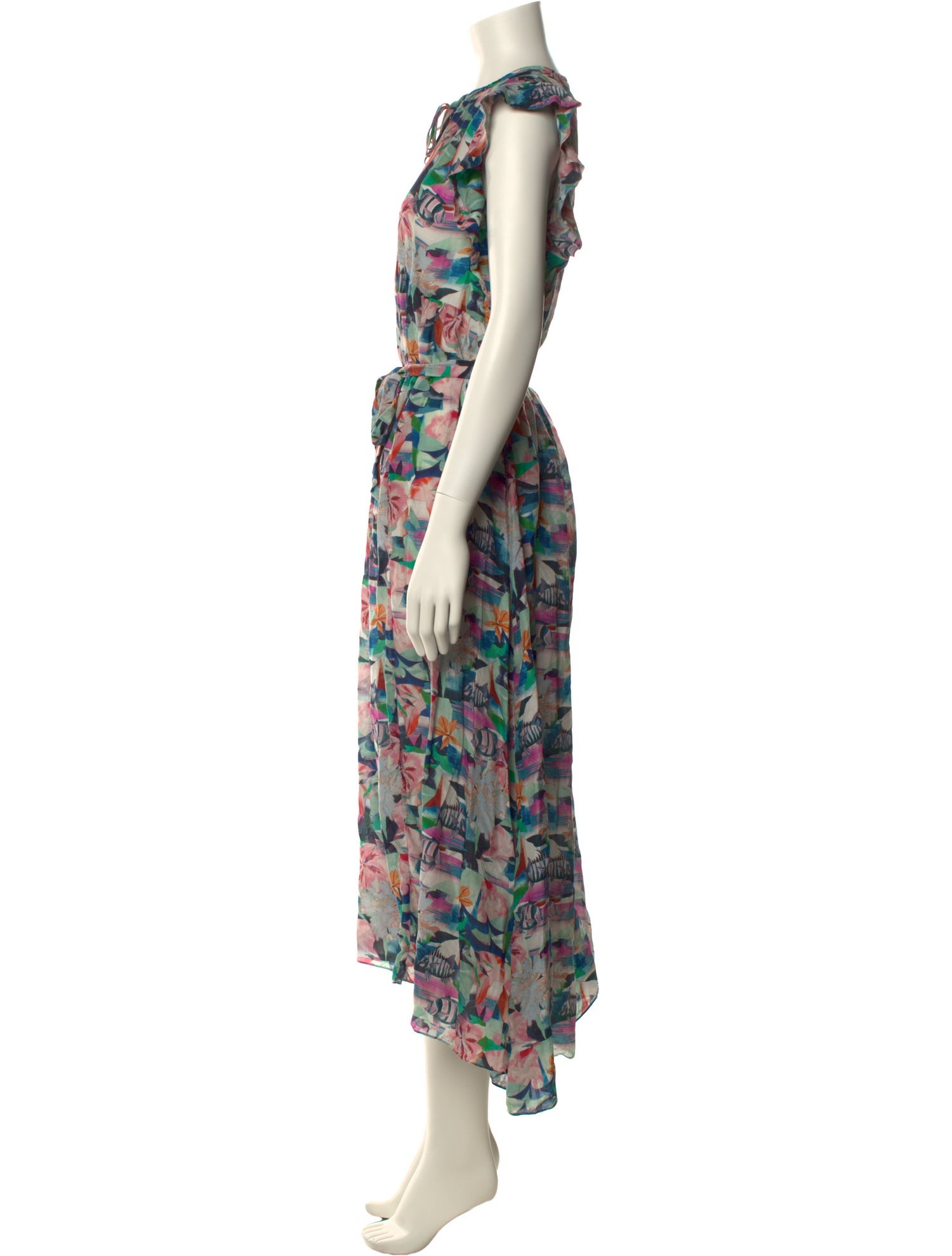 Chufy Floral Print Long Dress