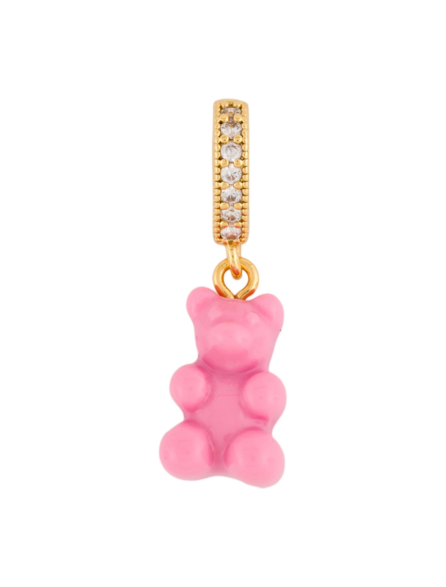 Crystal Haze Jewelry Resin & Crystal Bear Charm Pendant
