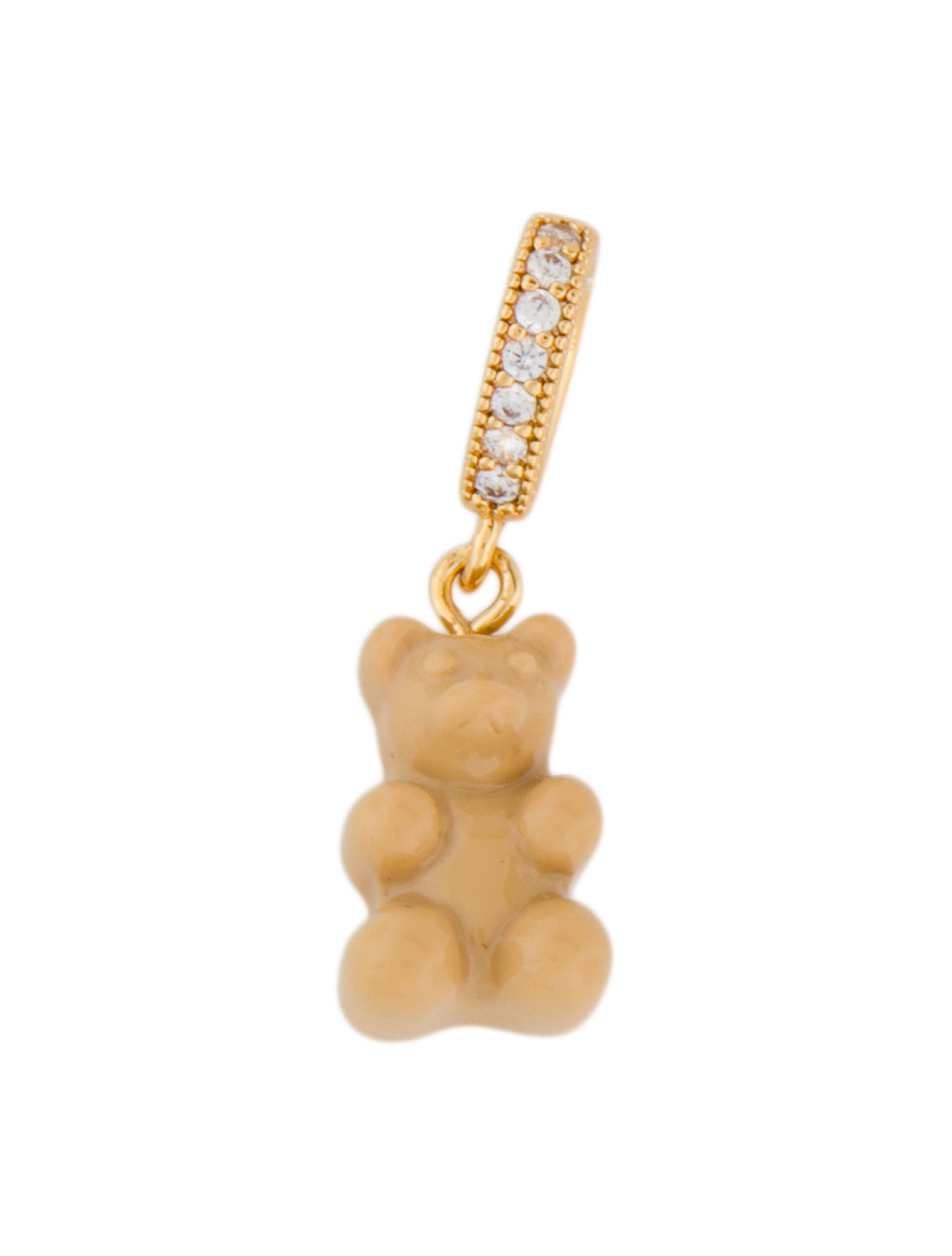 Crystal Haze Jewelry Resin & Crystal Bear Charm Pendant