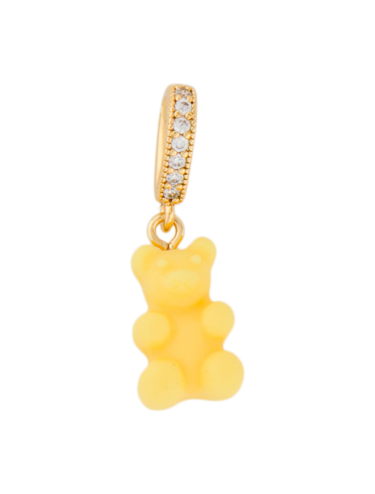 Crystal Haze Jewelry Resin & Crystal Bear Charm Pendant