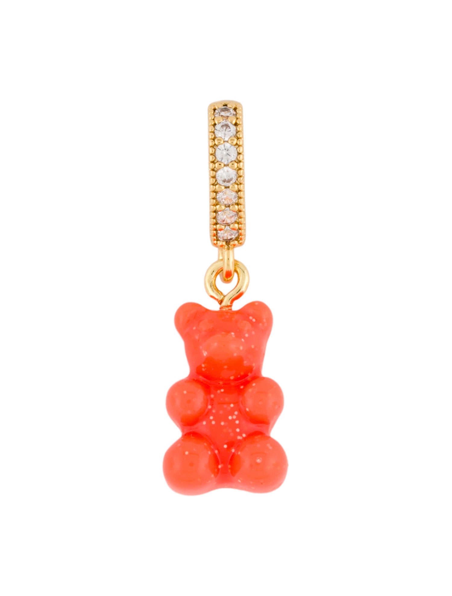Crystal Haze Jewelry Resin & Crystal Bear Charm Pendant