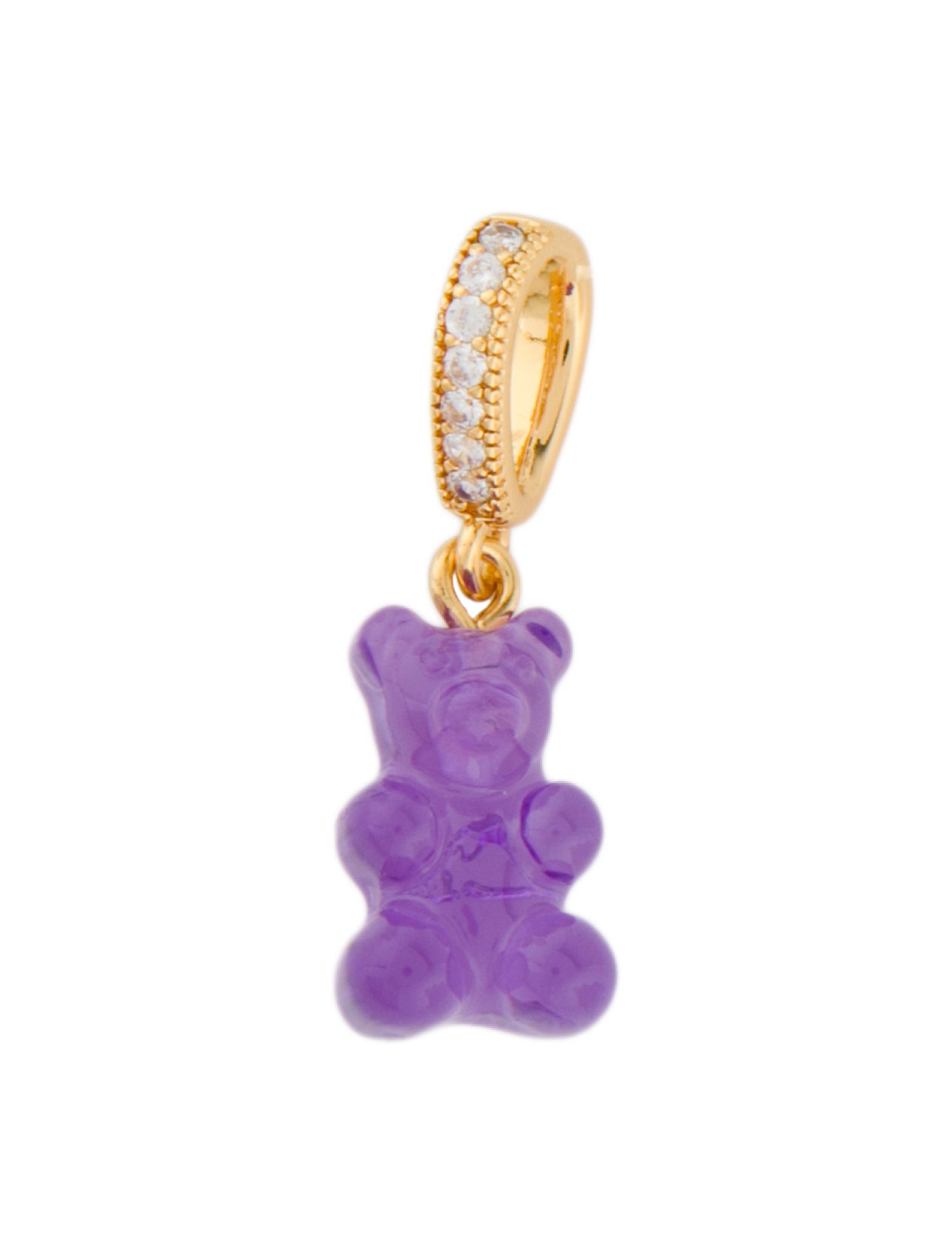 Crystal Haze Jewelry Resin & Crystal Bear Charm Pendant