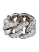 Crivelli 18K 4.65ctw Diamond Curb Link Chain Ring