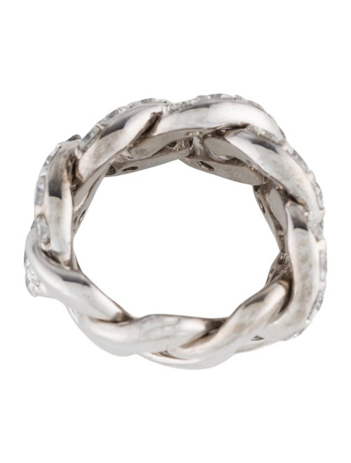 Crivelli 18K 4.65ctw Diamond Curb Link Chain Ring