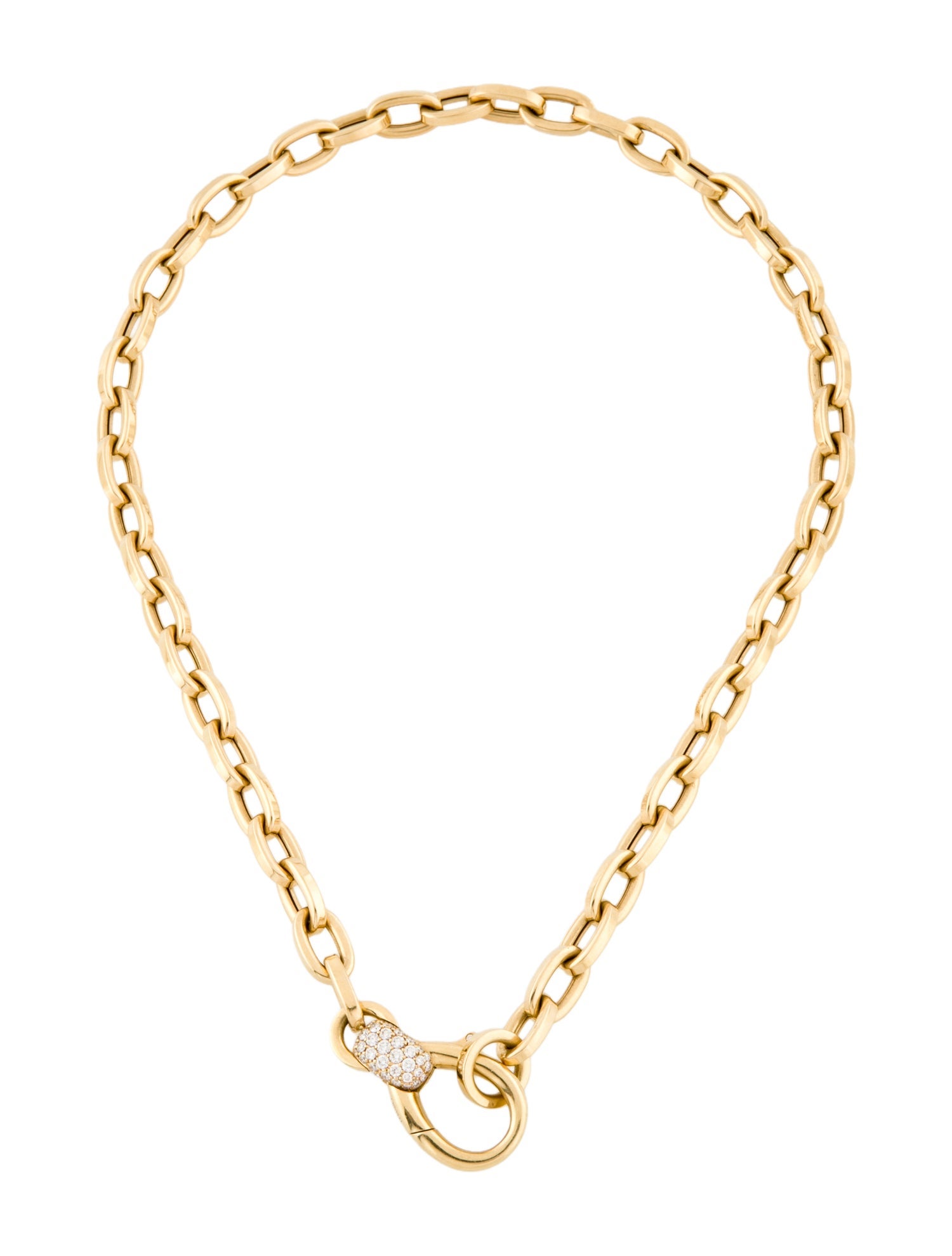 Crivelli 18K 1.26ctw Diamond Link Necklace