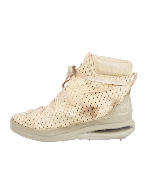 Carol Christian Poell Laser Cut Leather High-Top Sneakers