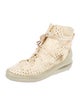 Carol Christian Poell Laser Cut Leather High-Top Sneakers