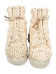 Carol Christian Poell Laser Cut Leather High-Top Sneakers