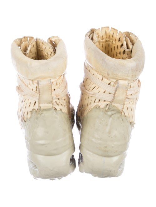 Carol Christian Poell Laser Cut Leather High-Top Sneakers