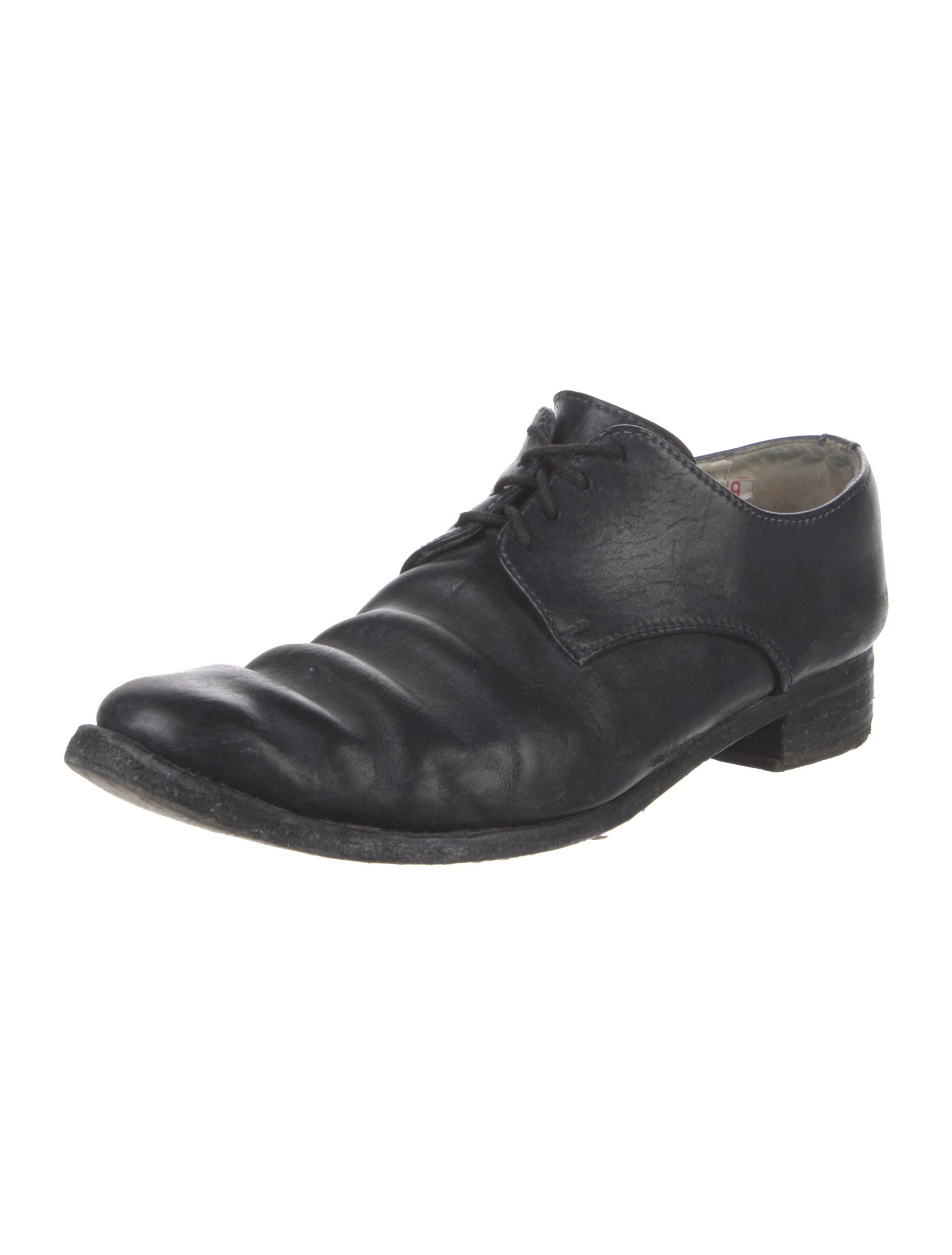 Carol Christian Poell Vintage Leather Derby Shoes - Black Oxfords
