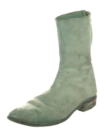 Carol Christian Poell Sea Foam Tornado Leather Boots