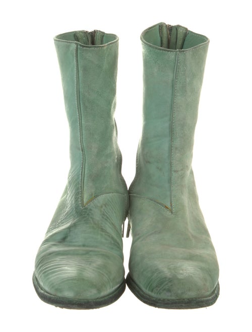 Carol Christian Poell Sea Foam Tornado Leather Boots