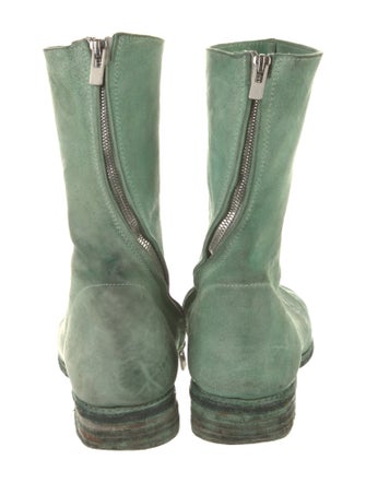 Carol Christian Poell Sea Foam Tornado Leather Boots