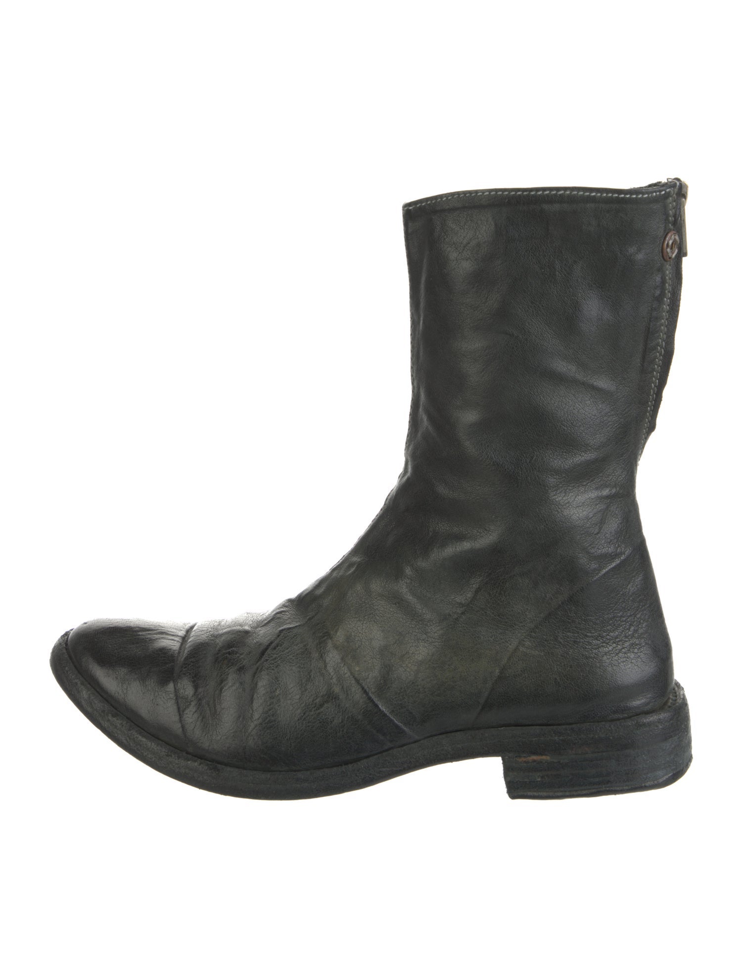 Carol Christian Poell 'Tornado' Leather Moto Boots