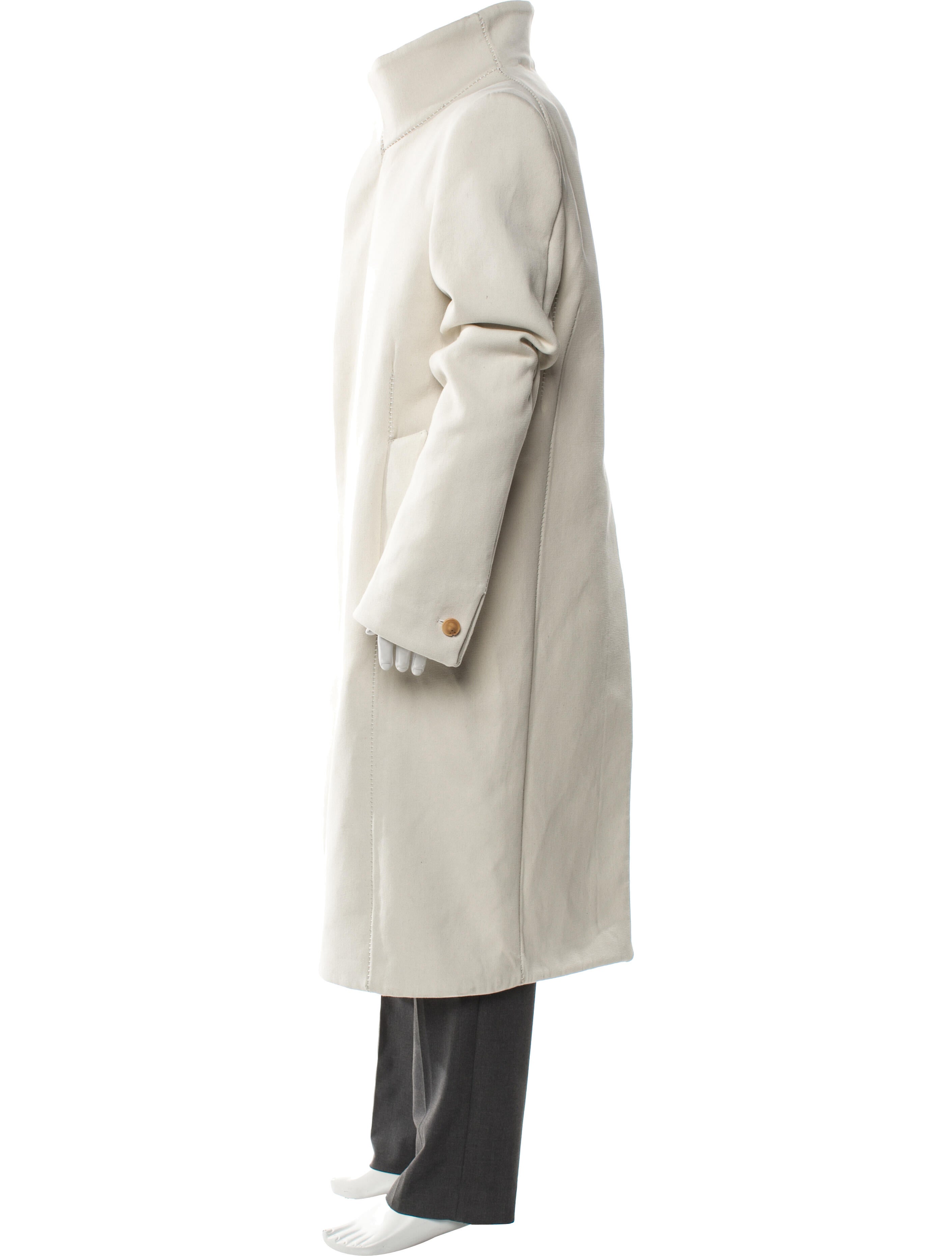 Carol Christian Poell 2022 OM/2658B-IN Dead-End High Neck Overcoat 