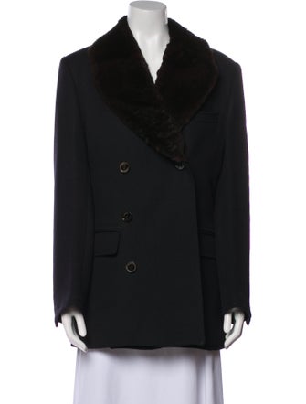 Crombie Wool Faux Fur Coat