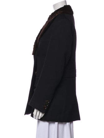 Crombie Wool Faux Fur Coat