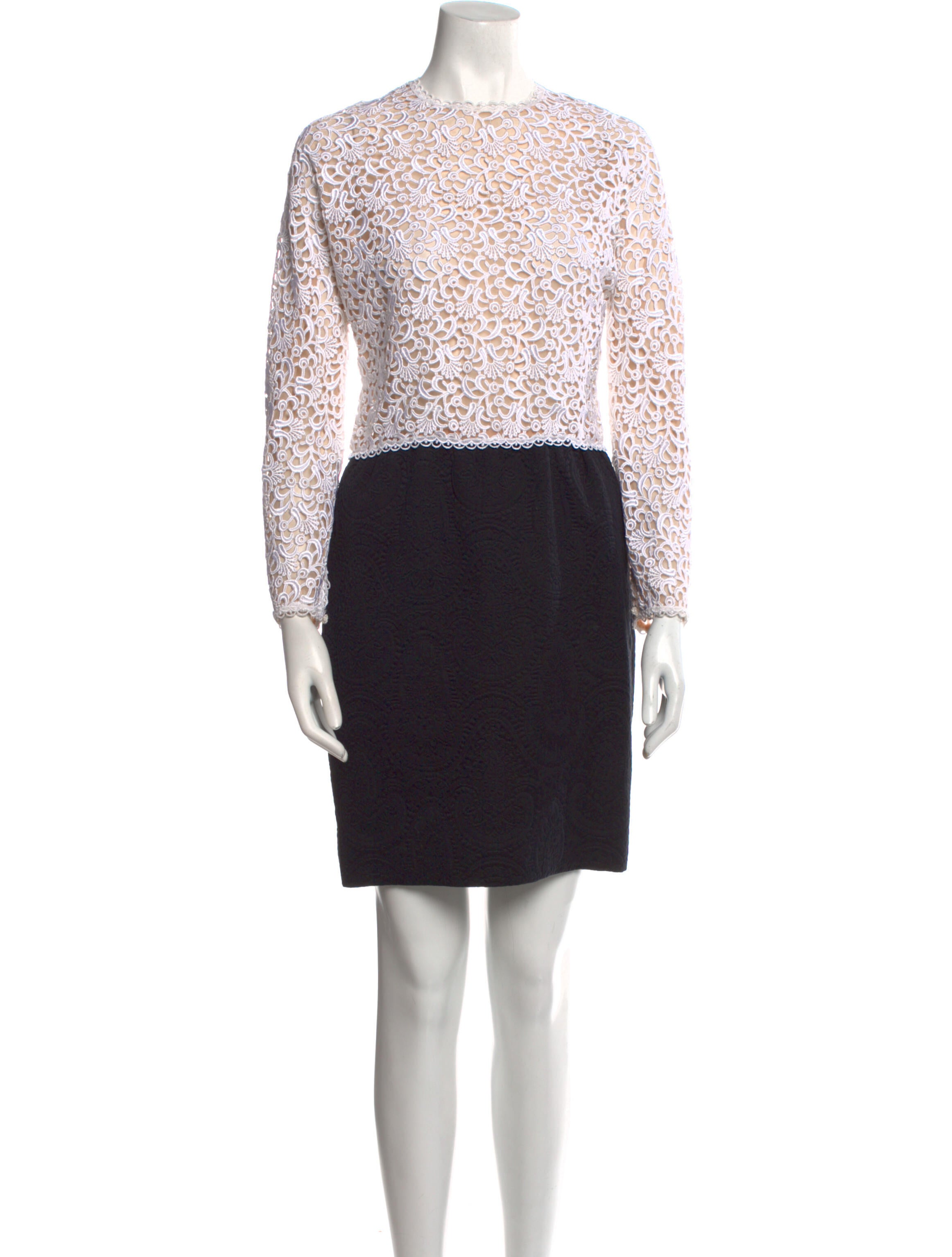 Carolyn Rowan Lace Pattern Mini Dress