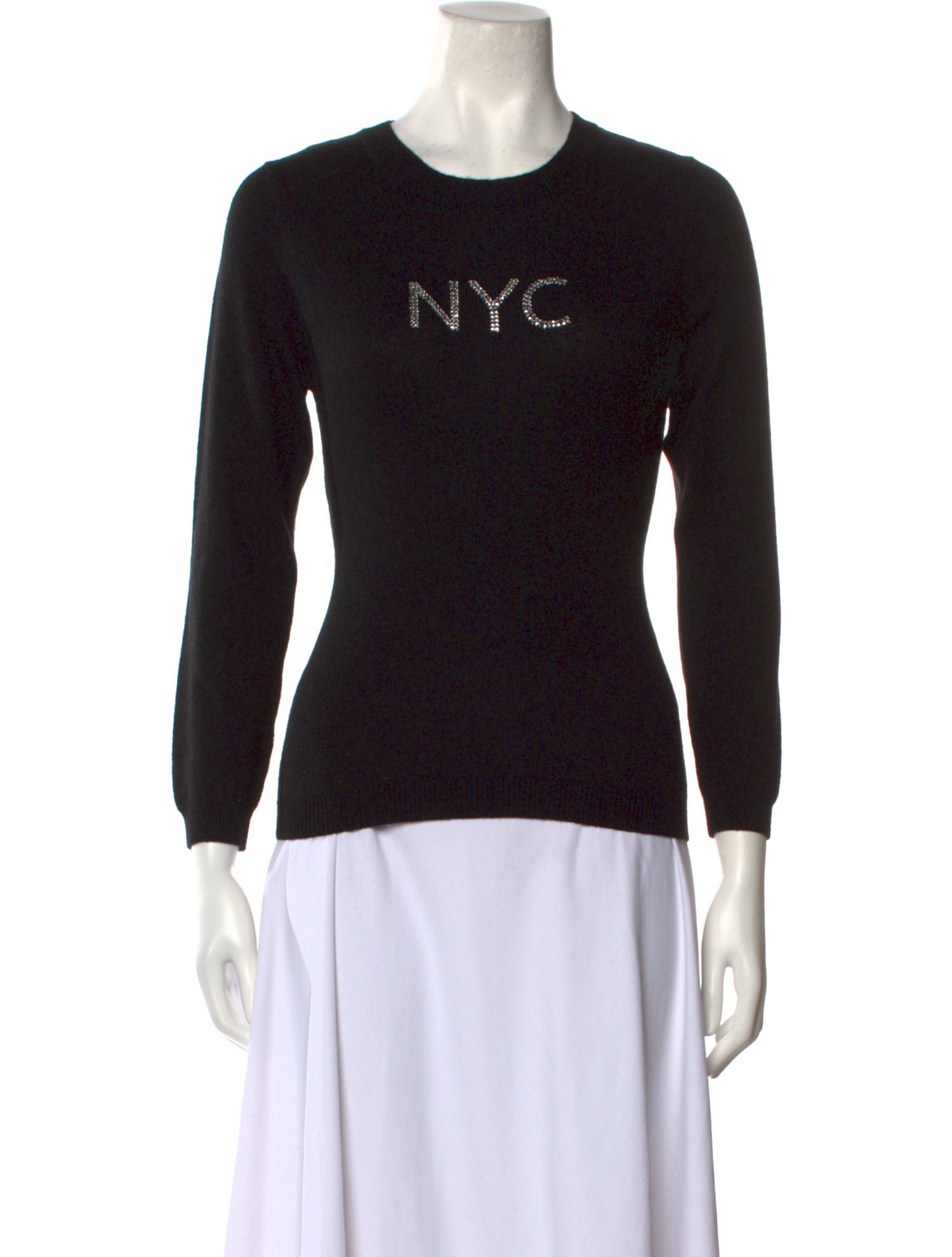 Carolyn Rowan Graphic Print Crew Neck Sweater