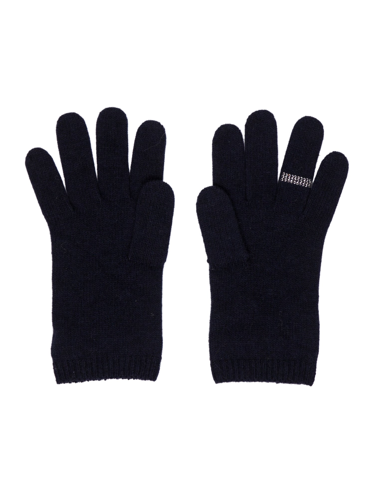 Carolyn Rowan Embellished Knit Gloves