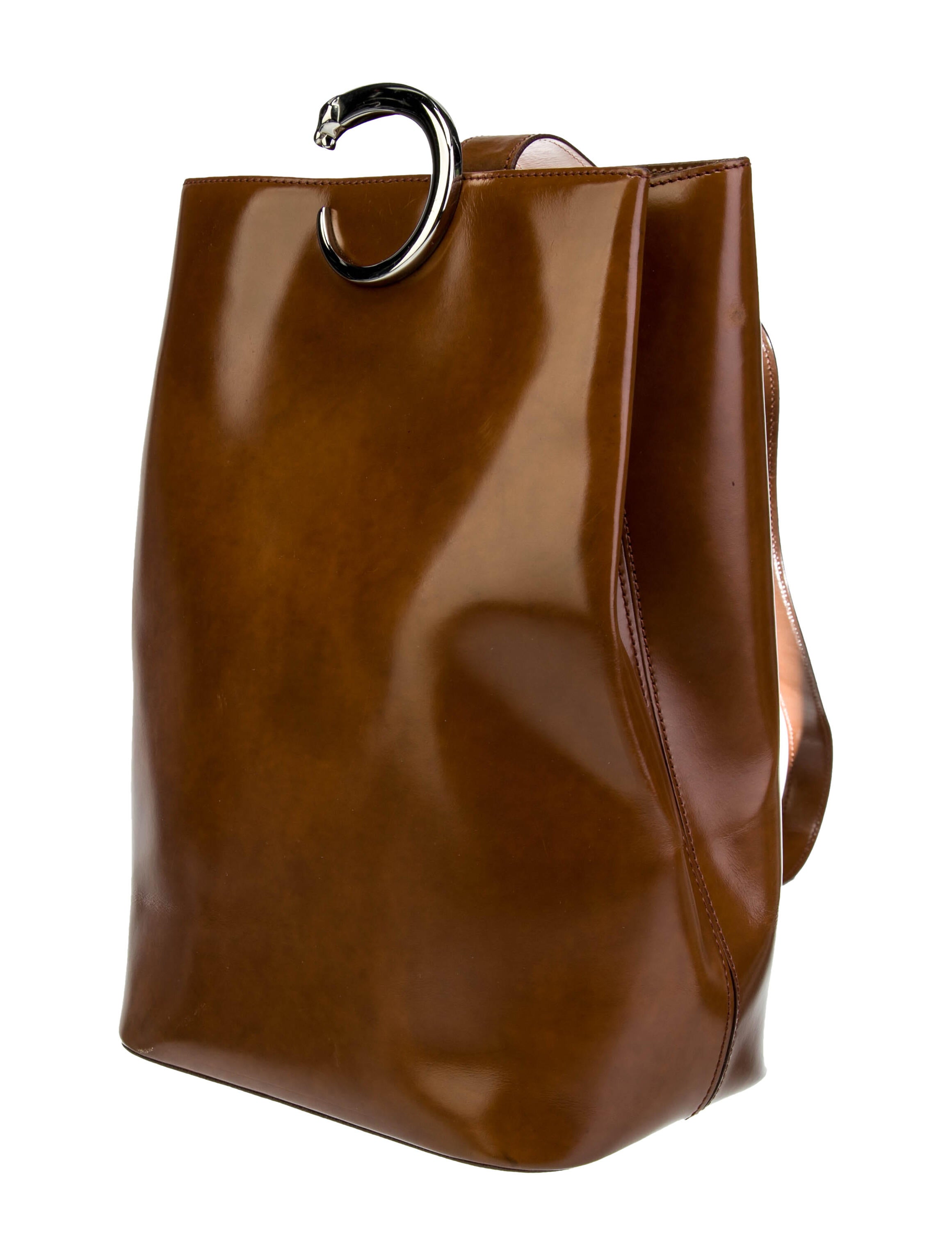 Cartier Patent Leather Sling Backpack