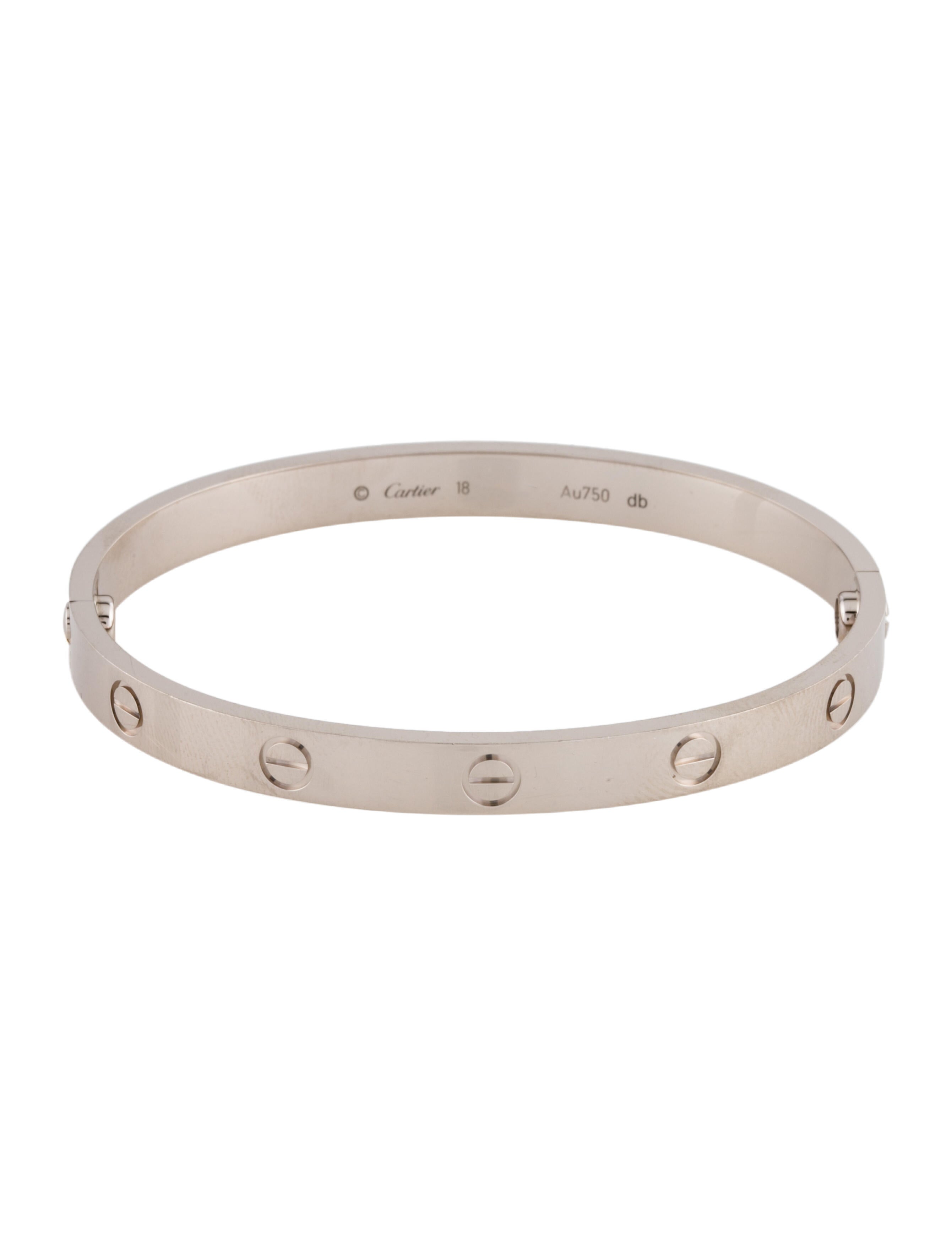 Cartier LOVE Bracelet 18K Rose Gold Bangle, Bracelets CRT102734