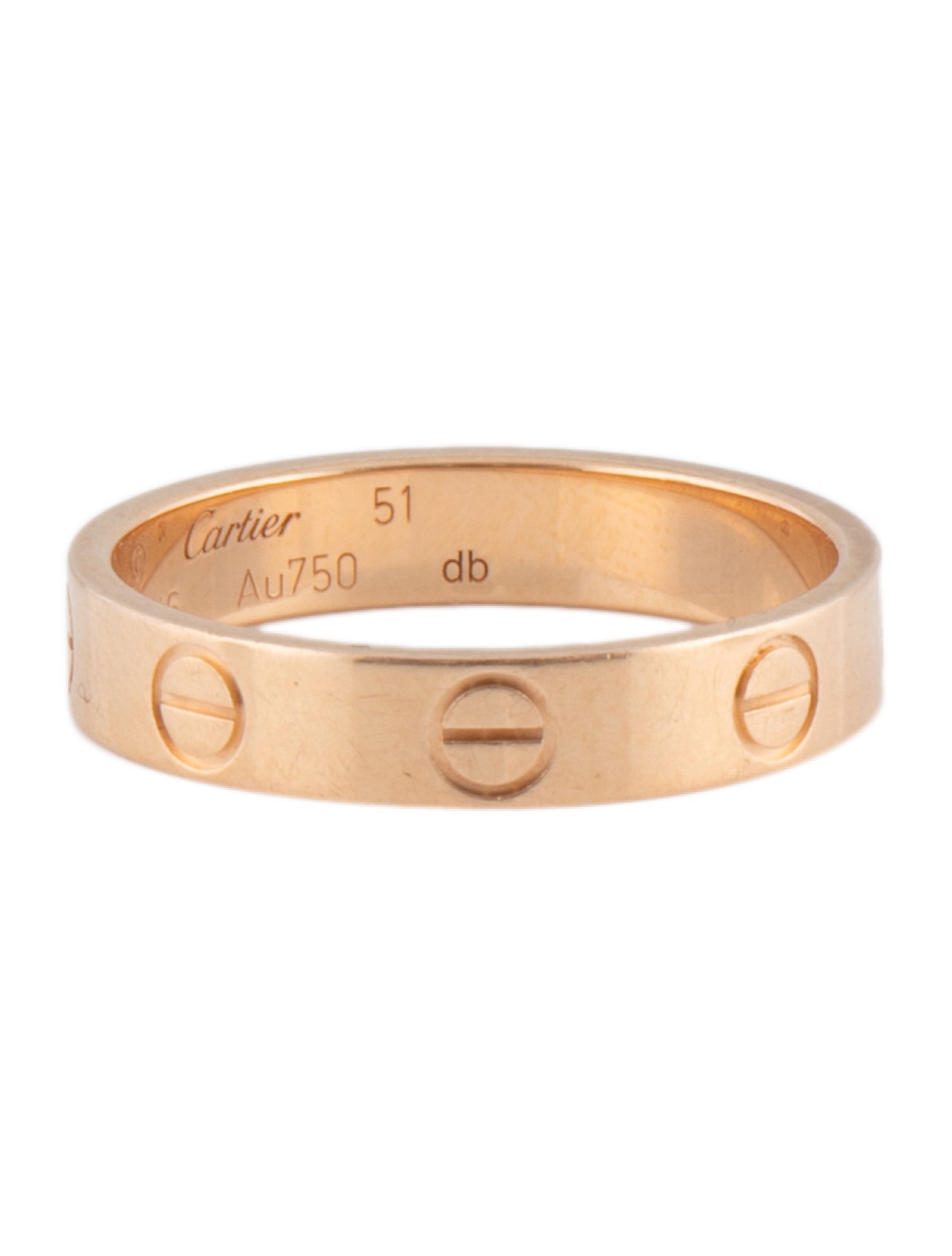 Cartier LOVE Wedding Band 18K Rose Gold Band, Rings CRT106643 The