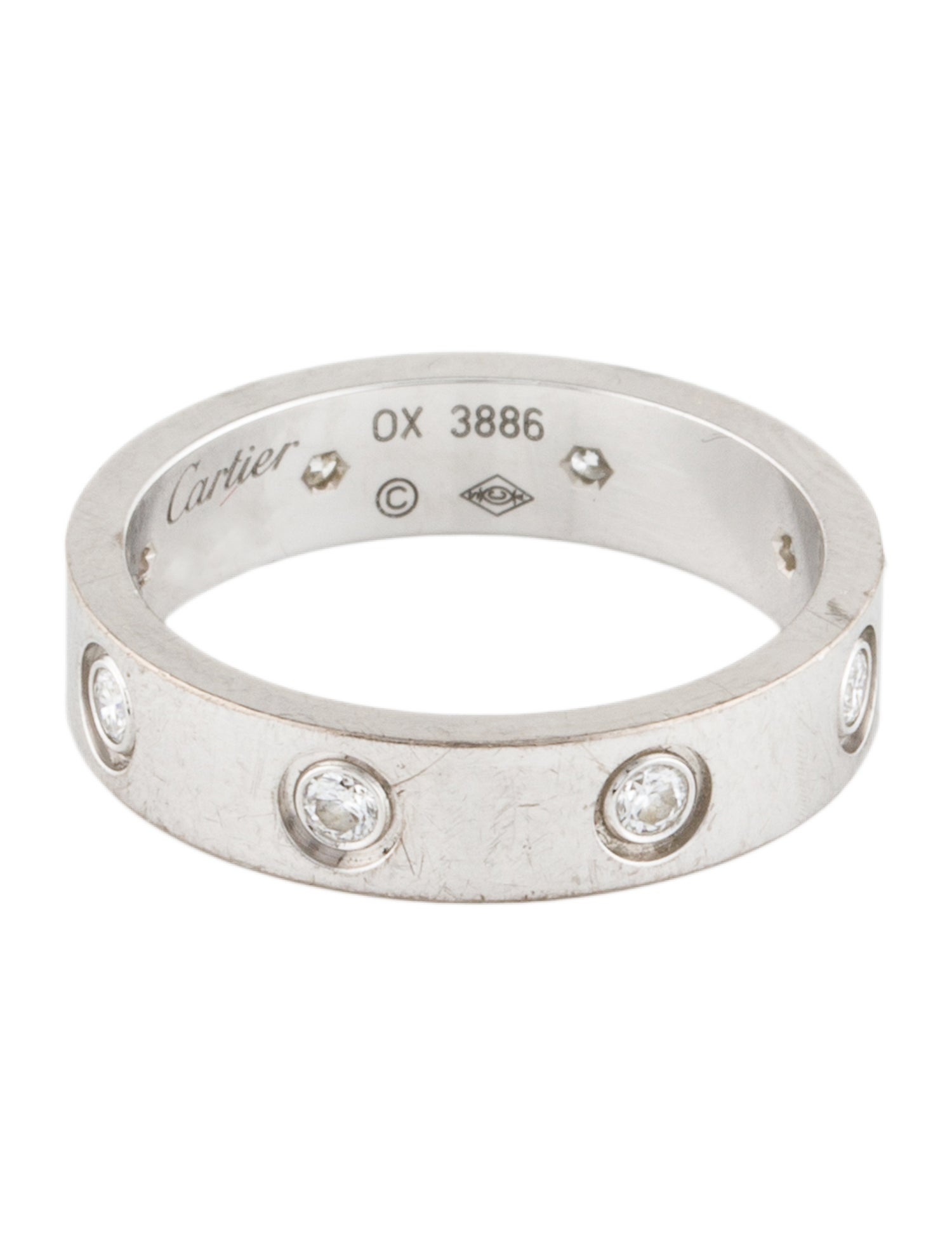 Cartier 8 Diamond LOVE Wedding Band
