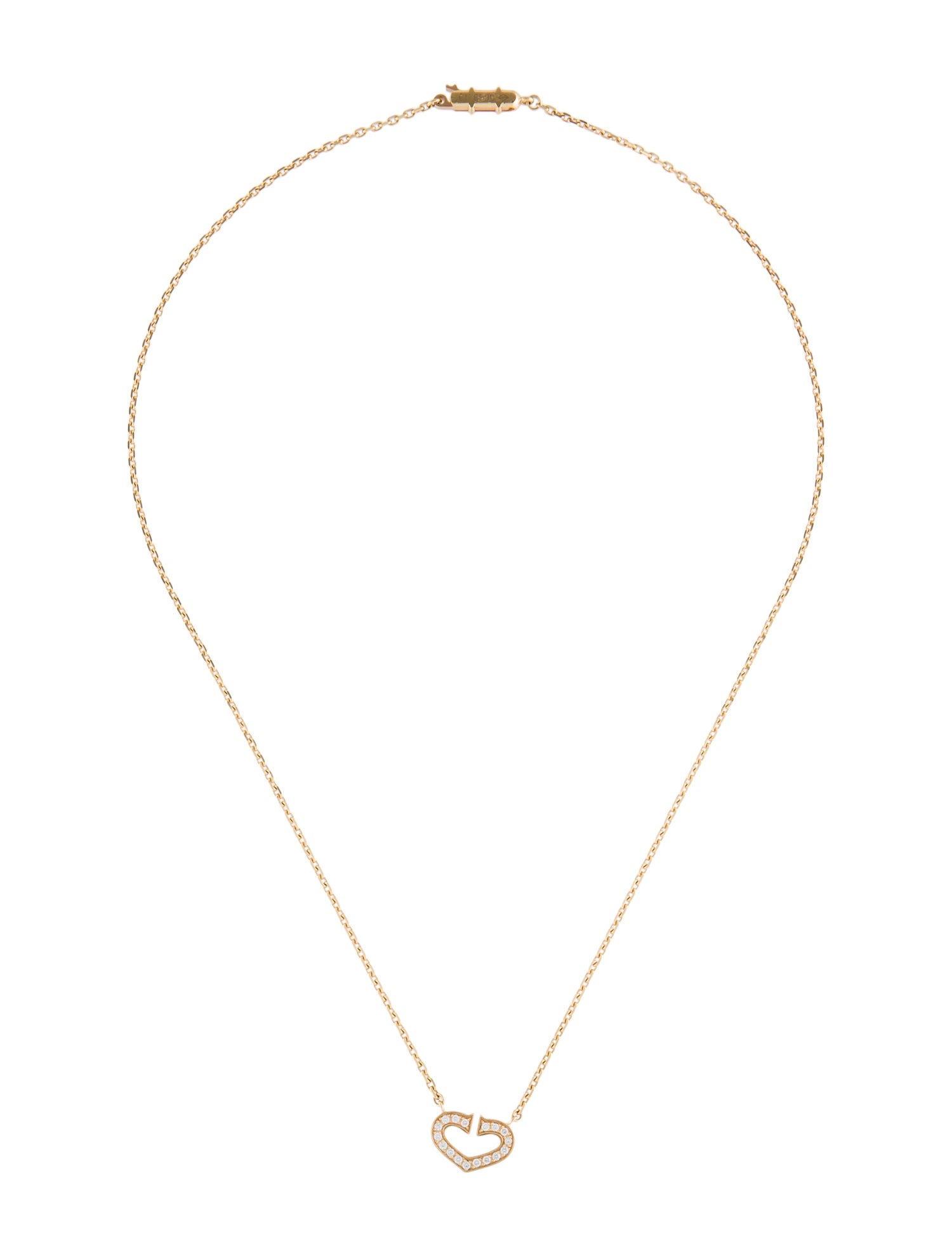 Cartier Diamond Symbols Necklace 18K Yellow Gold Choker, Necklaces