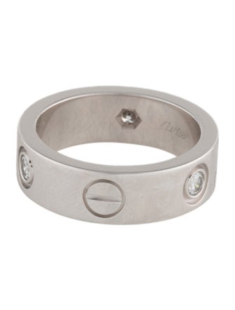 Cartier 3 Diamond LOVE Ring