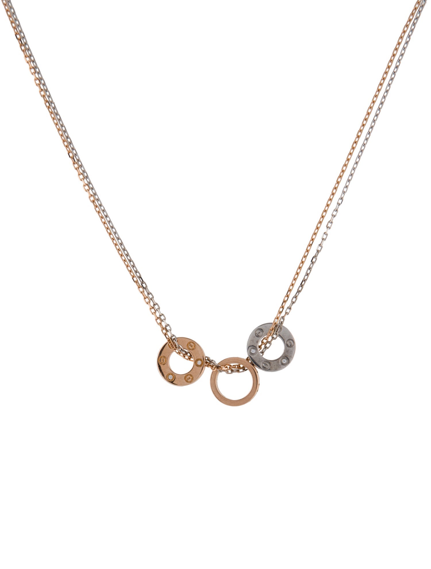 Cartier 6 Diamond LOVE Necklace