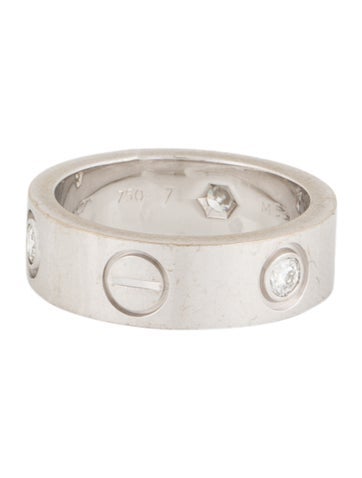 Cartier Band 3 Diamond Love Ring 47 | 4.25