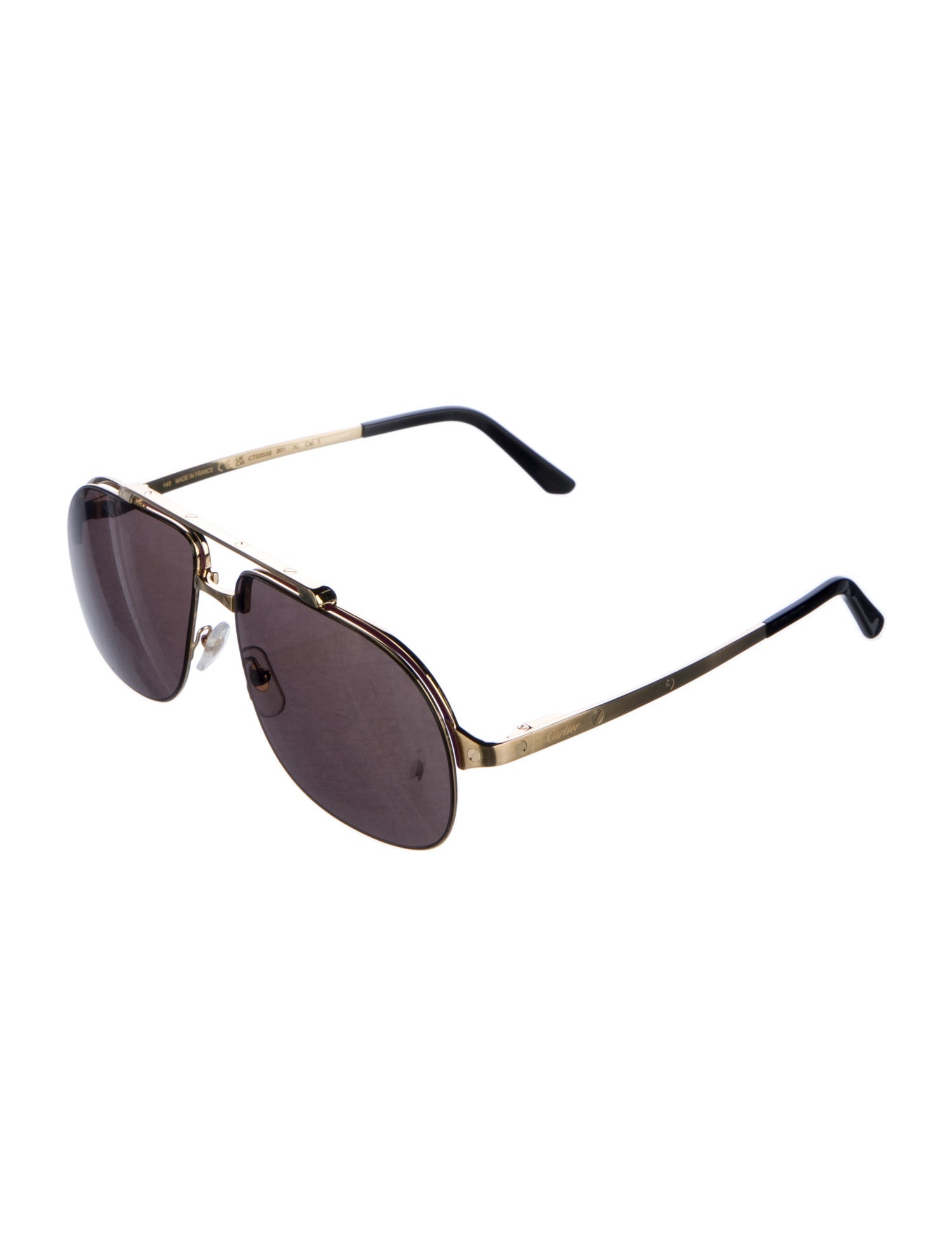Cartier Aviator Tinted Sunglasses