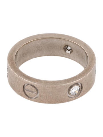 Cartier Band 3 Diamond Love Ring 6 | 52