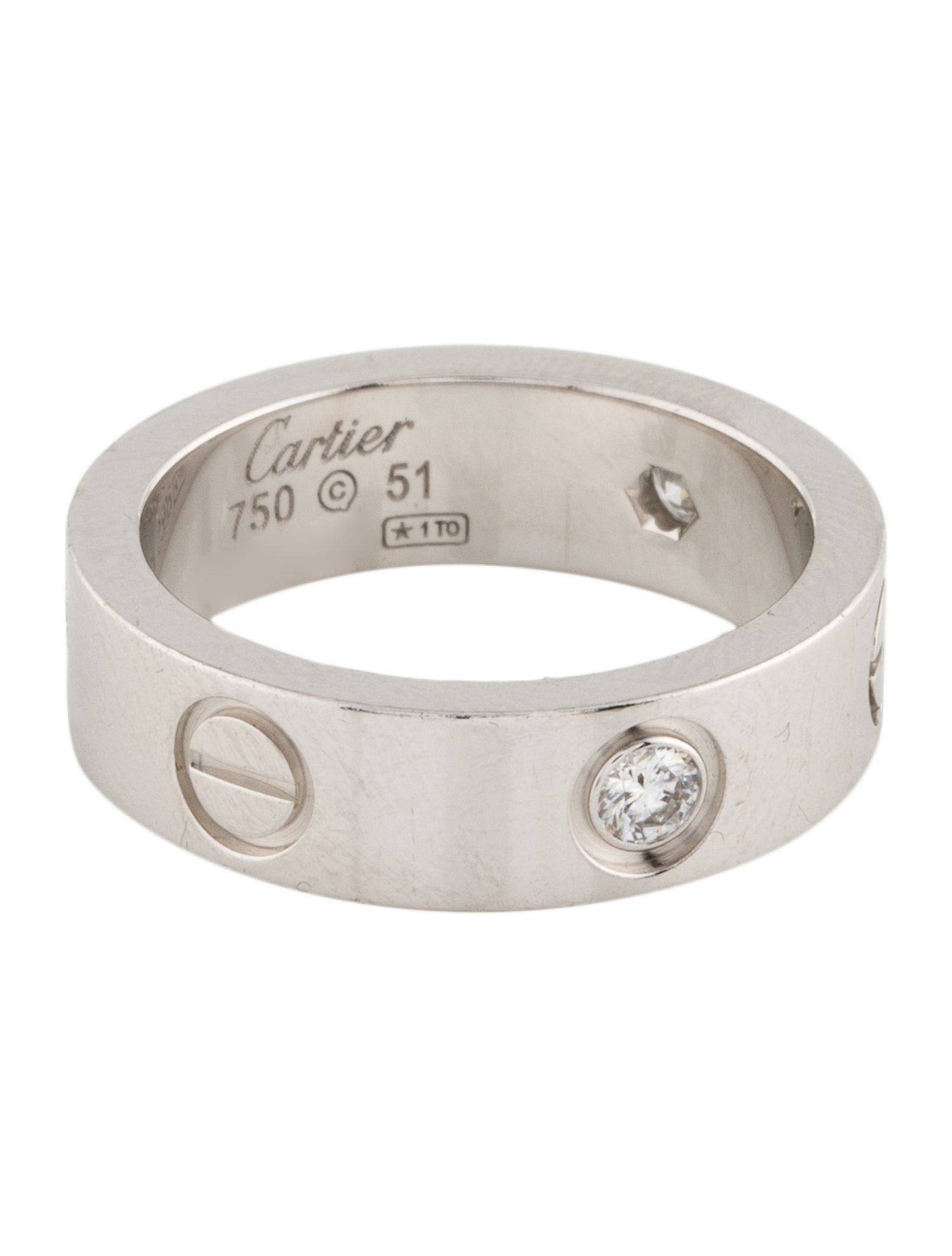 Cartier 3 Diamond Love Band